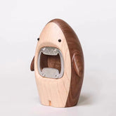 Walnut Shark Bottle Opener Creative Design